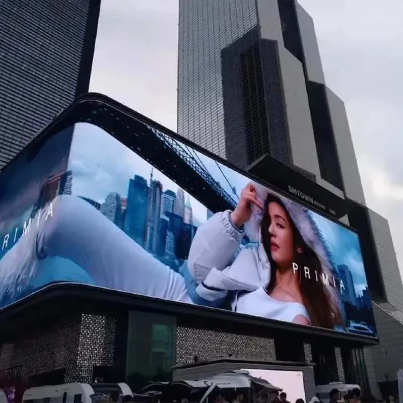 P6 High Refresh Full Color LED Video Wall Right Angle Wall Mount Splicable Screen For Indoor Commercial Advertising Display