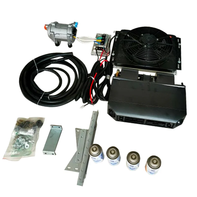 Kit AC Carro Elétrico, Ar Condicionado, Mudo, Undermount, 12 V