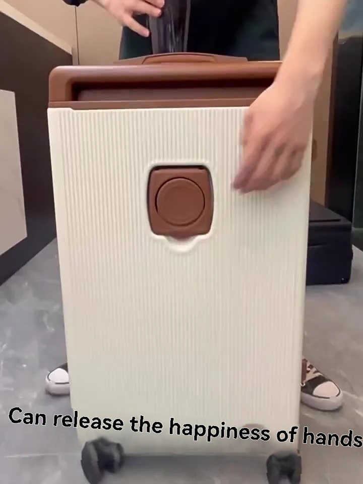 2025 New Wide-Rod Shockproof Braking Large Capacity Travel Suitcase 20" Checked Luggage Locking Bag