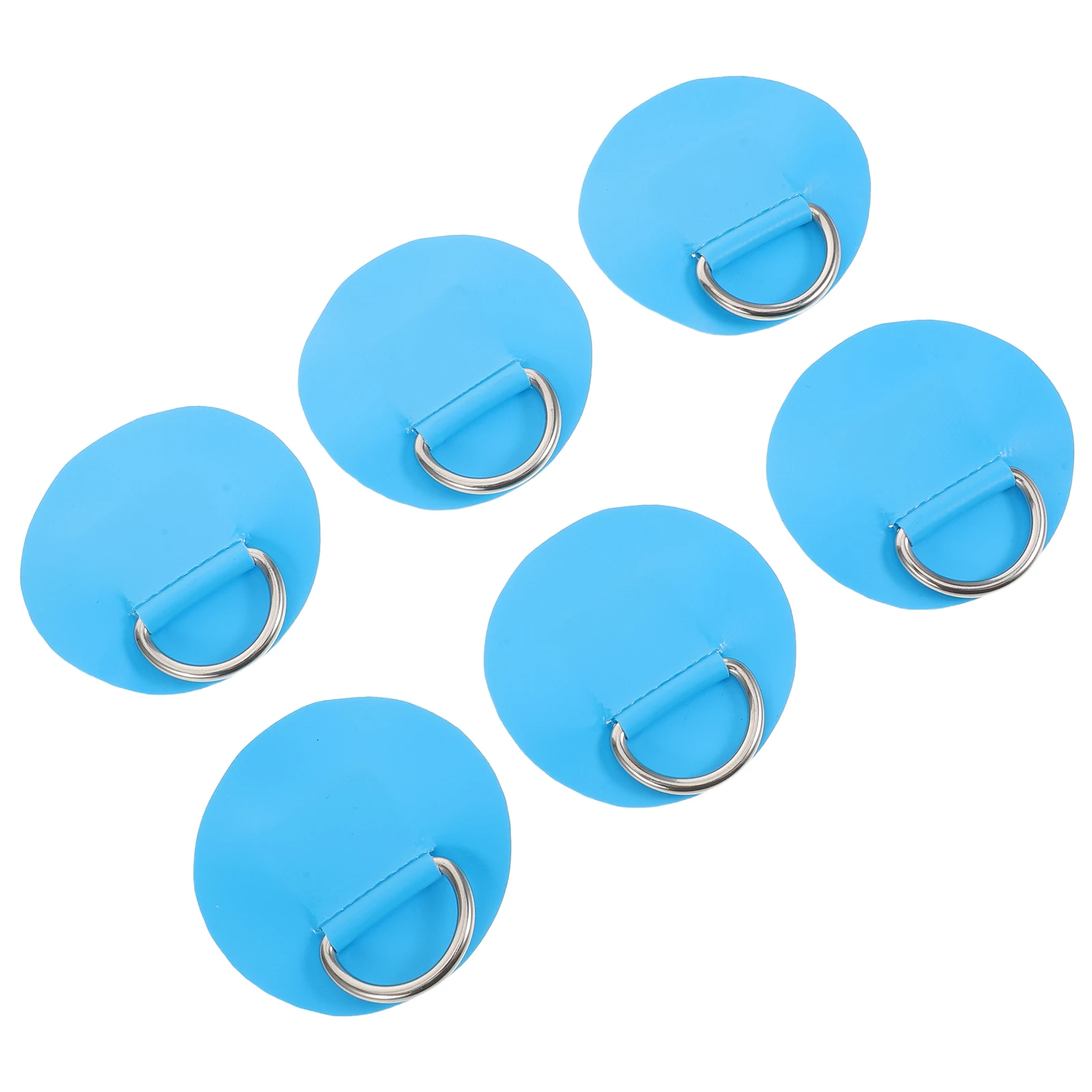 6 قطعة كاياك D-شكل مشبك دائم بولي كلوريد الفينيل D حلقة التصحيح ل مجداف قابل للنفخ مجلس بنجي الحبل خواتم قارب حبل مرن مشبك كاياك #5