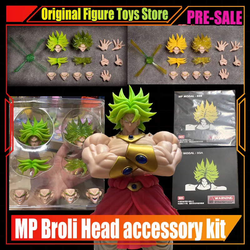 

New Mp Studio Dragon Ball Anime Figure Broly Head Accessories Kits Anime Figure Adapt To Beast Deities Super Saiyan Broly Body