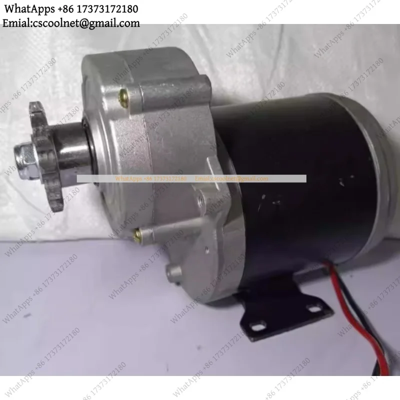 JS02 12V 600W DC Gear Motor 180RPM High Torque with Wheel for Industrial Use