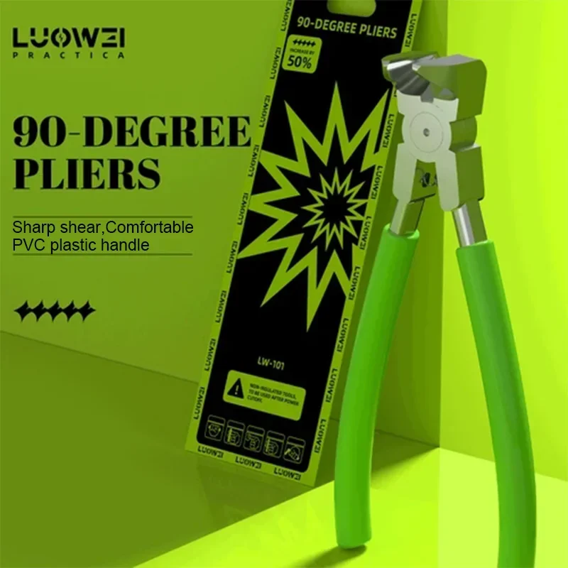 LUOWEI LW-101 90 Degrees Right Angle Cutting Tools for Mobile Phone Tablet Repair Flat High Hardness Frame Disassemble Pliers