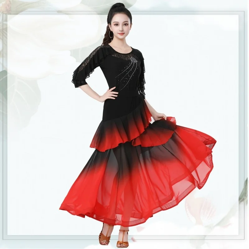 2026-new-long-modern-dance-skirt-for-women-square-dance-performance-costume-friendly-dance-geleba-skirt-hollow-out-design