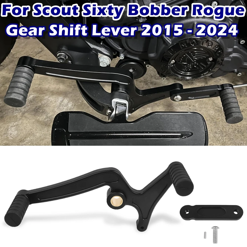 

Рычаг переключения передач с пяткой и носком для Indian Scout Sixty Bobber Rogue 2015-2024, алюминиевая педаль переключения передач, аксессуары для мотоциклов