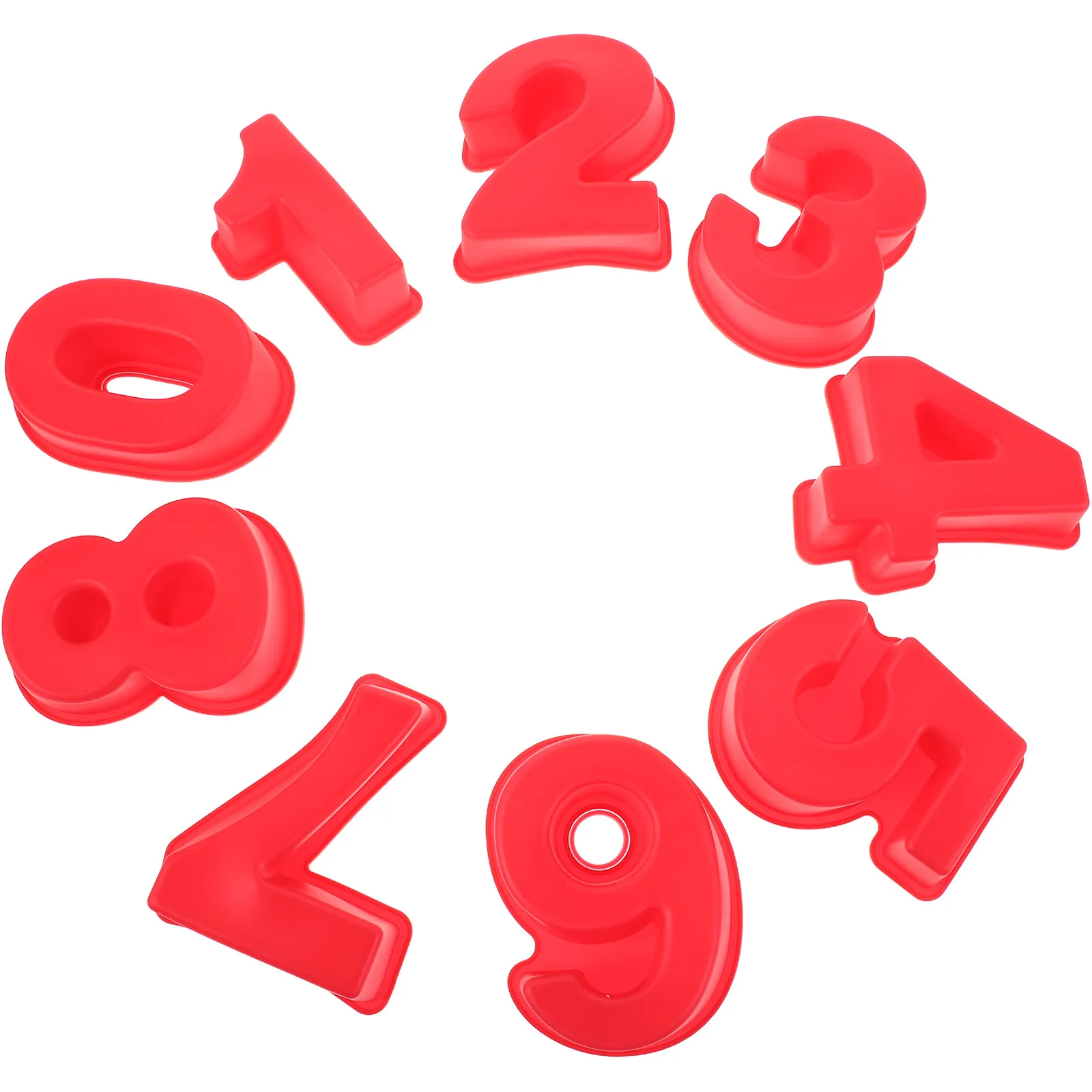 1Set Silicone Numbe…