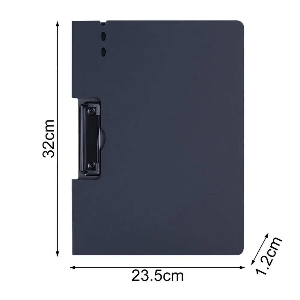 A4 Portable Memo Clip Board Stationery Organizer File Folder Thick Smooth Horizontal/Vertical Style Office Supplies