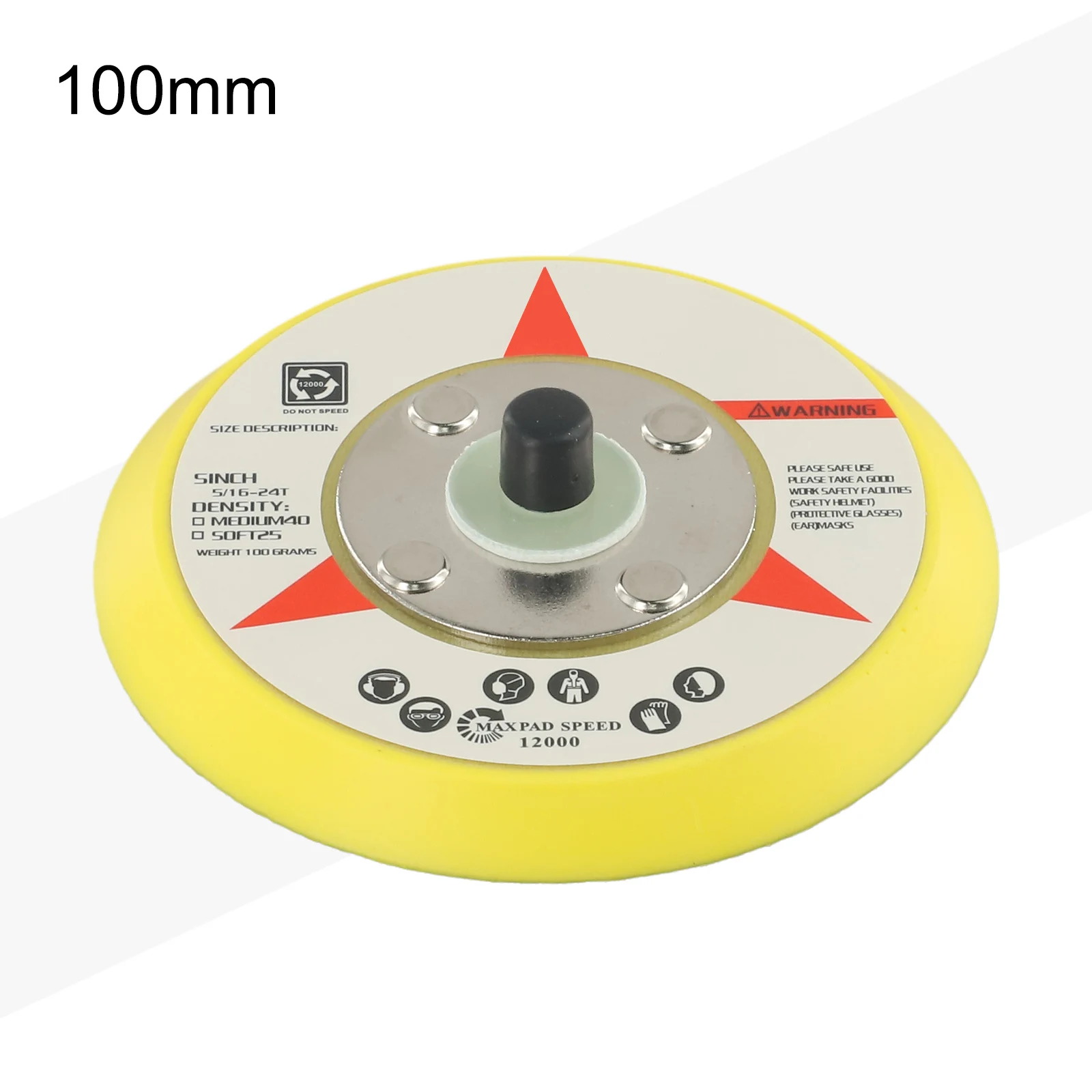 1pcs Backing Pad 1- 6 Inch Polishing Pad Sanding Disc For Pneumatic Air Sander Electric Grinder Metalworking Orbital Sander