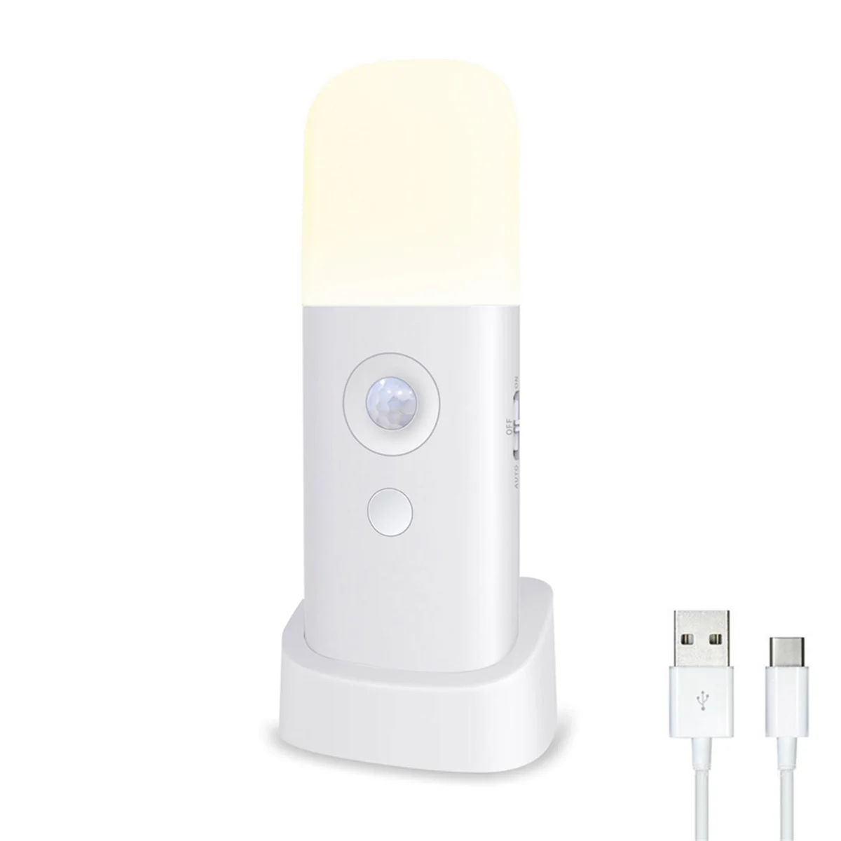 

ABXD Motion Sensor Night Light, Dimmable LED Night Light, Suitable for Bedroom Corridor Lighting,White Light