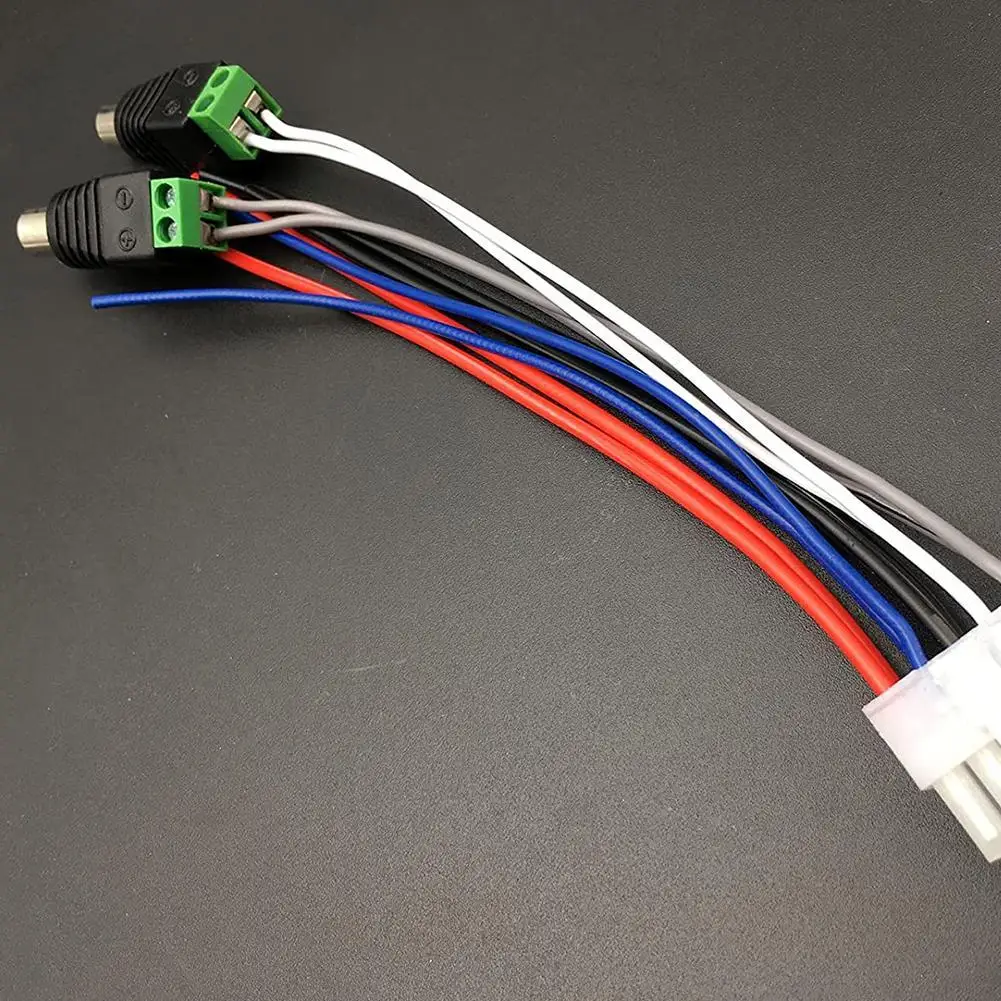 

Universal Car Amplifier Speaker Power High Level Input Wire Harness Plug For DUAL TBX10A 16AWG 1015UL 18AWG 1007UL Adapter K6F1