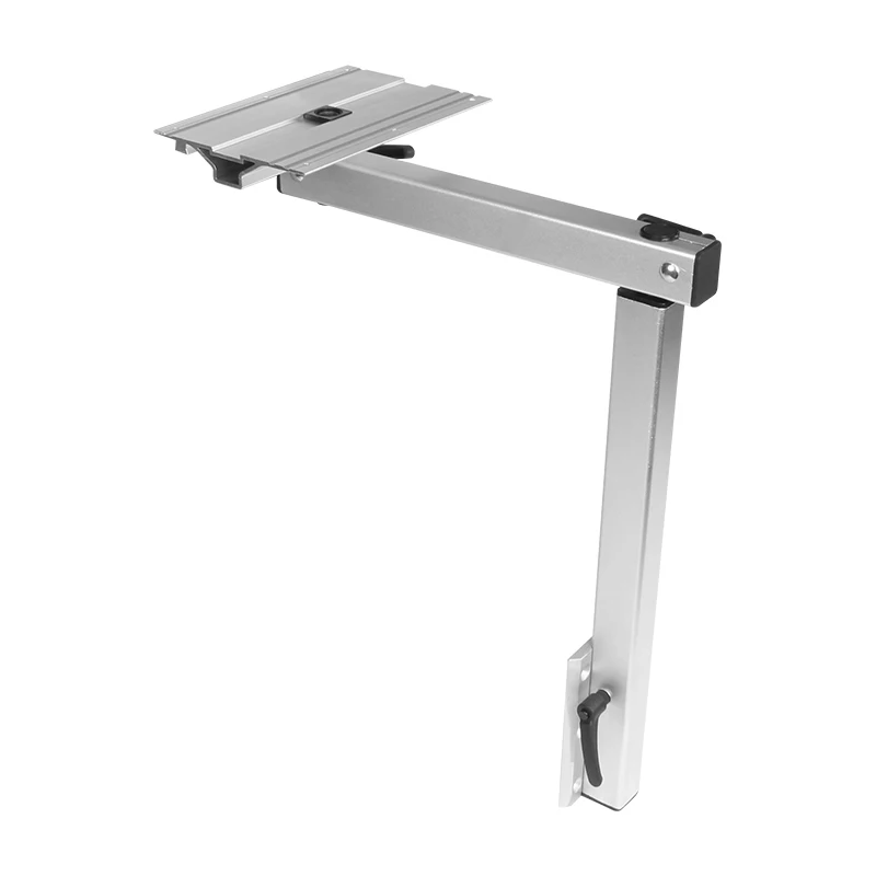 HEYRV Silver Rotatable Movable Aluminum Alloy And Height Adjustable Motorhome Caravan RV Folding Table Leg