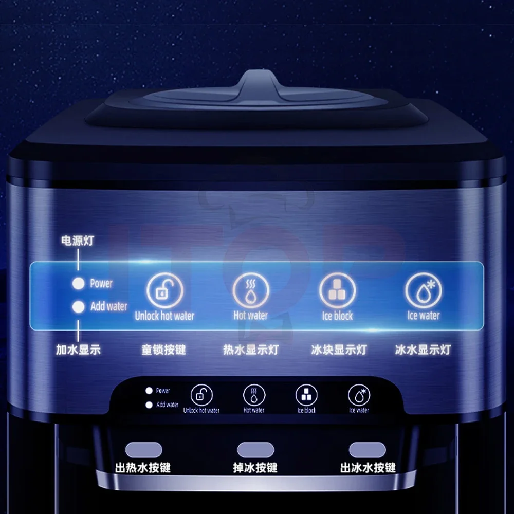 Portable Ice Block Maker 20kgs/24h Hot Selling Water Dispenser with Ice Maker Compressor Countertop Ice Maker