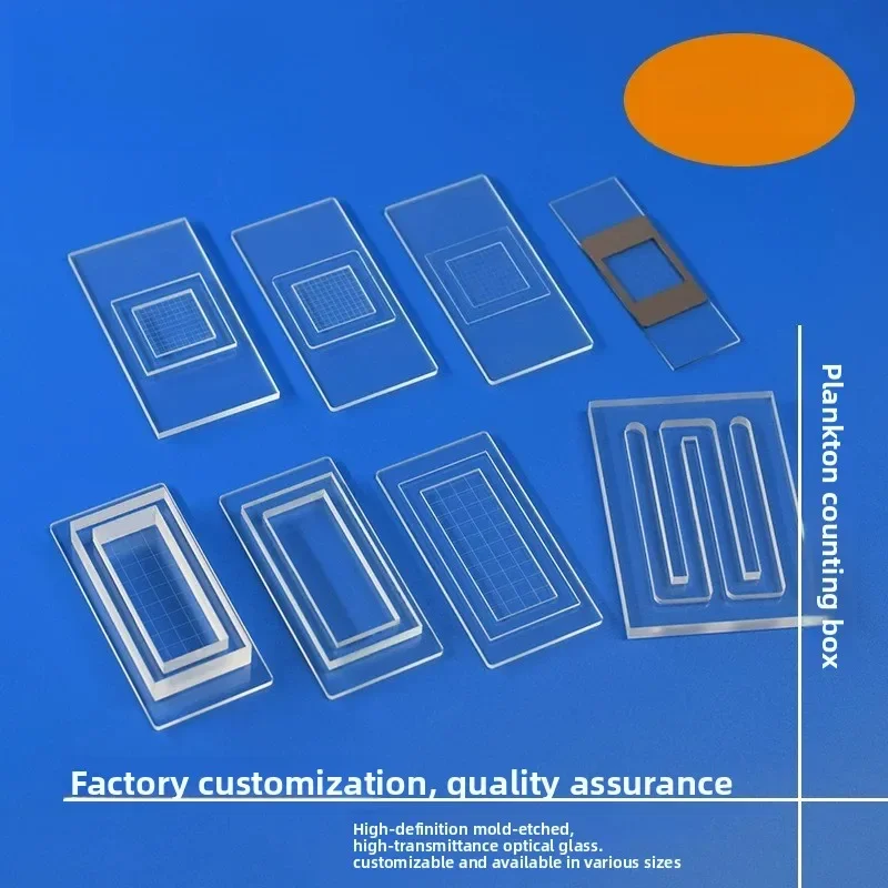Plankton Quantitative Counting Frame HD Grid, 0.1 0.5 1 2 5mL, Ascaris Egg Counting Board with Lab Plastic Box