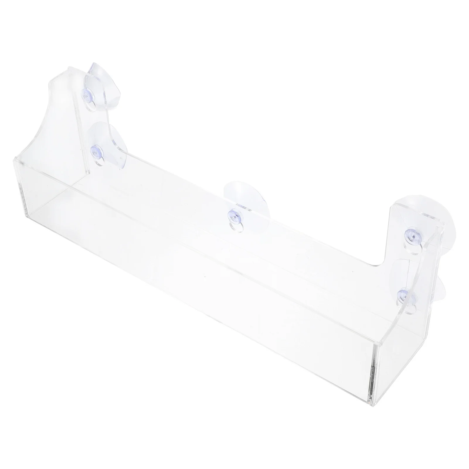 

Suction Cup Acrylic Beverage Rack Clear Hanging Refrigerator Organizer Drink Storage Shelf for Convenience Store Bottle Display