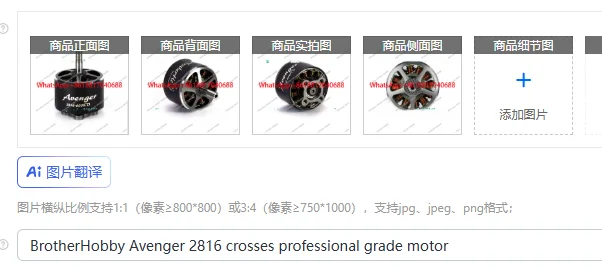 BrotherHobby Avenger 2816 crosses professional grade motor