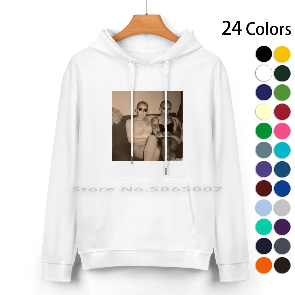 Trixie & Katya Behind The Scenes-Pure Cotton Hoodie Sweater 24 Colors Katya Zamolodchikova Trixe Trixie And Katya Trixie Mattel