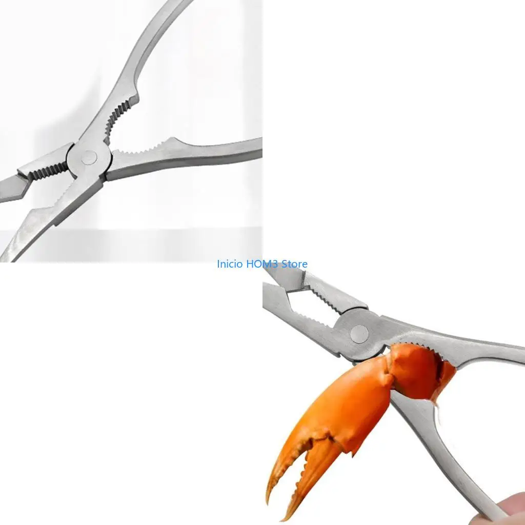 A5YD Lobster Cutter Tool Stainless Steel Multipurpose Crackers Shell Fish Lobster Cutter Tool for Opening Lobster Eating Tool