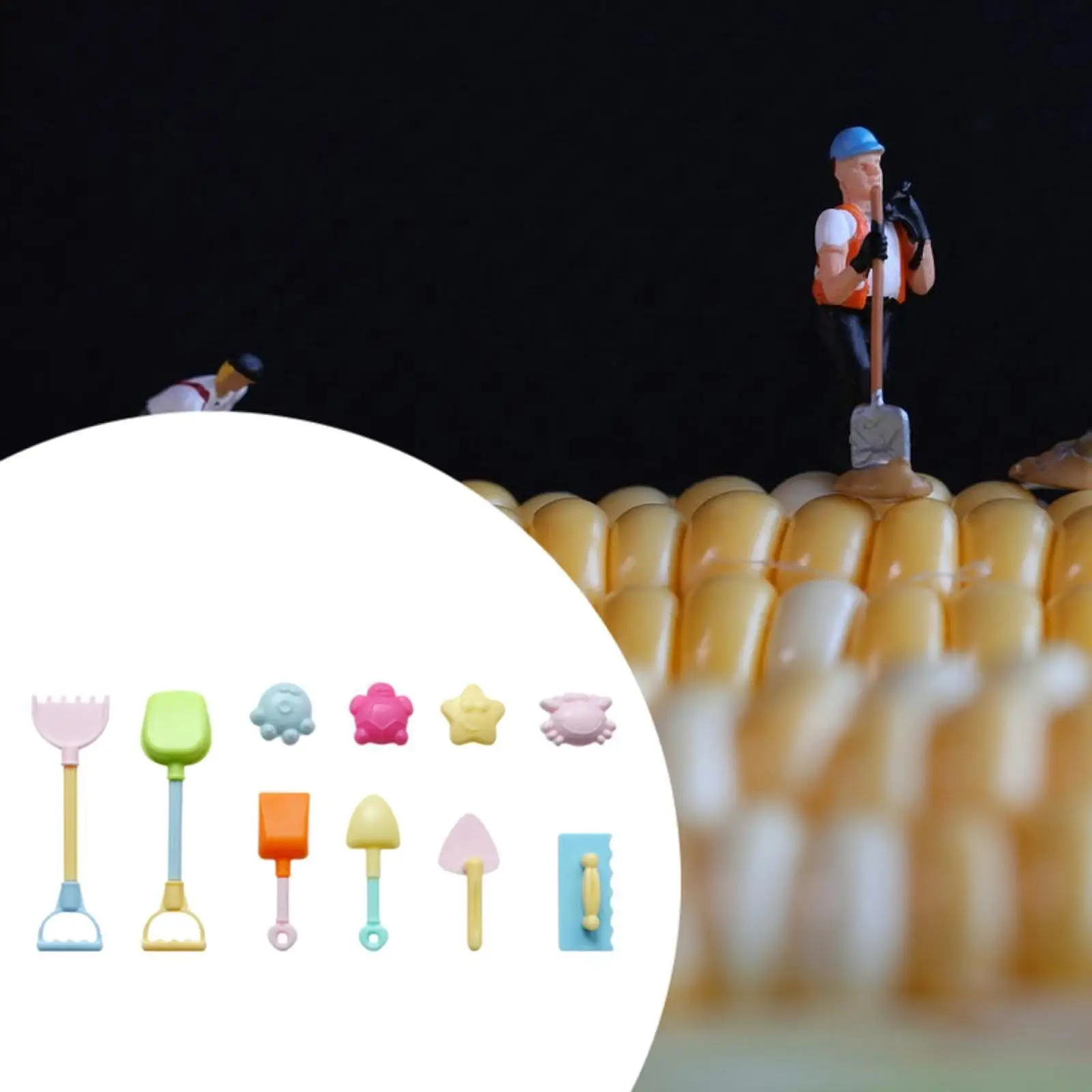 Jouets de sable de plage, accessoires de moule créatif, activité de moule de château en plein air, ensemble d'outils 1/6, outil de creusement de sable, cadeau d'été