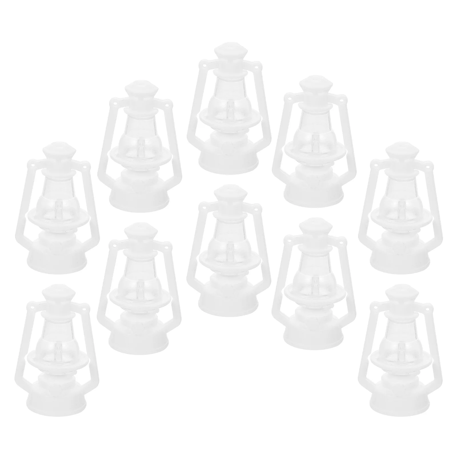 10Pcs Small Lamp Decor Retro Style Simulation Flame Lamp for Holiday Party Xmas Tree Hanging Lantern Light Decoration