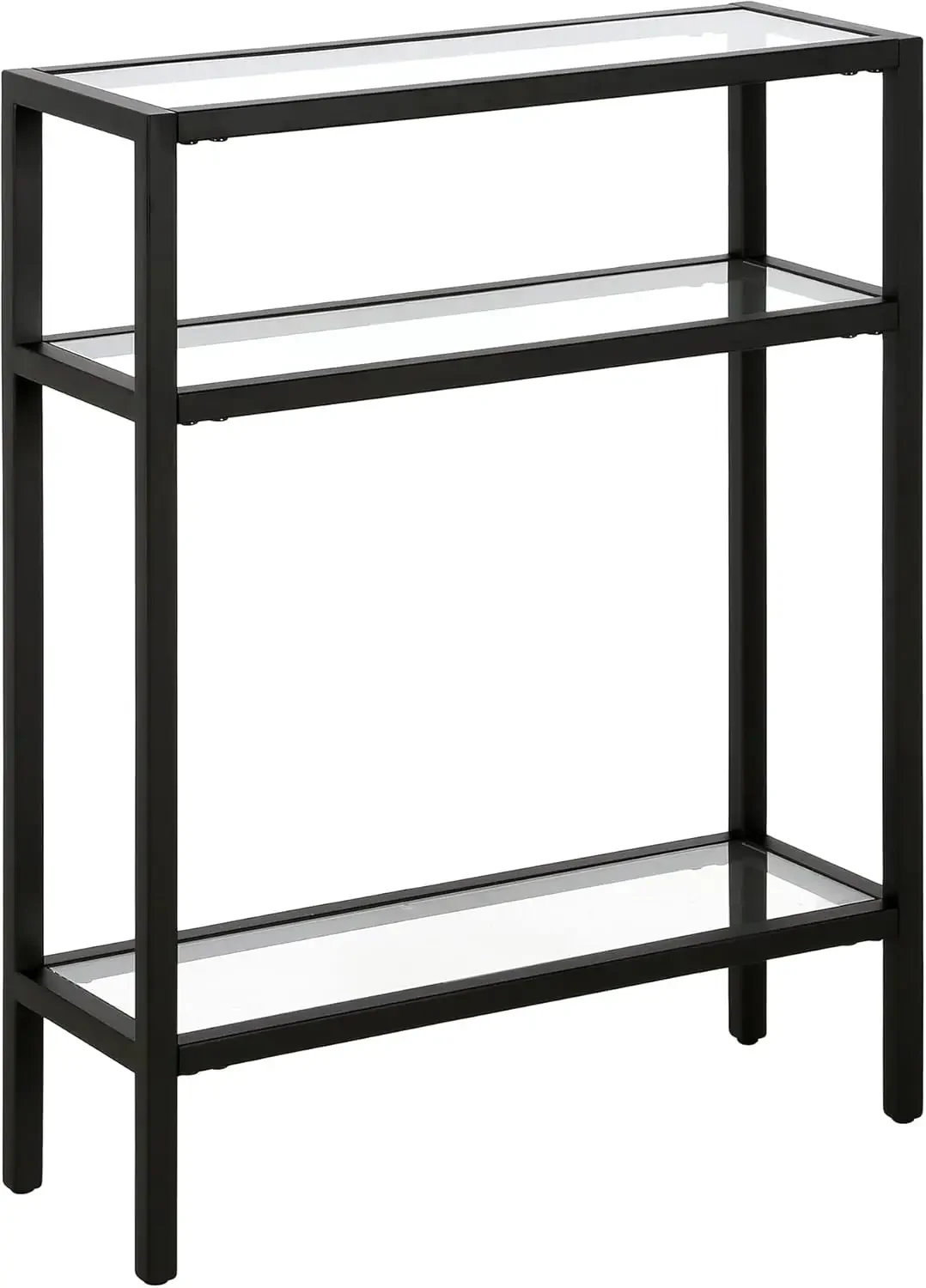 

22" Wide Rectangular Console Table in Blackened Bronze, Entryway Table, Accent Table for Living Room, Hallway