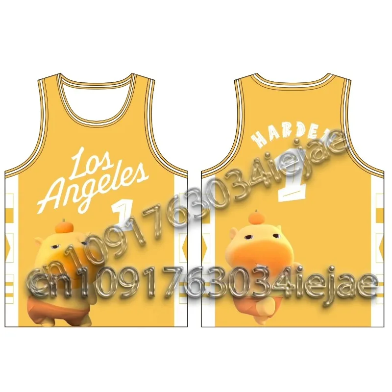 

2025 Speed Drying No.1 Capybara Basketball Shirt, Men's and Women's Tank Top, Sports Training Casual Top, Popular