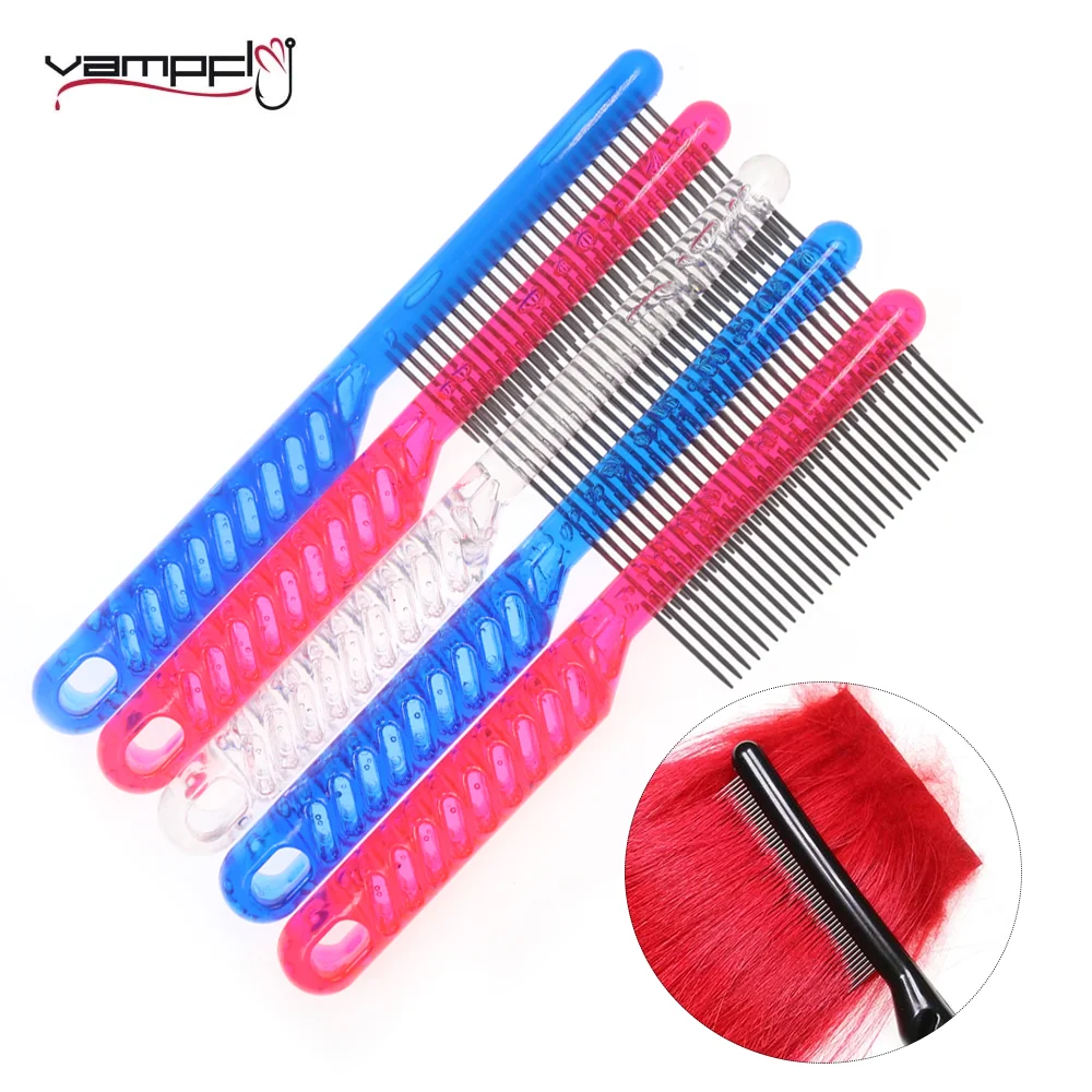 Vampfly Fly Tying Comb Stainless Steel Teeth Hair Comb Fly Tying Tool For Clearing Up Goat Sheep Hair Deer Hair Synthetic Fibres