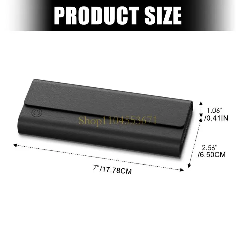 Best Seller Wireless Charging Case Carry Pouch Slim Folding Charging Bag For Eyewear Including 2000mAh Battery