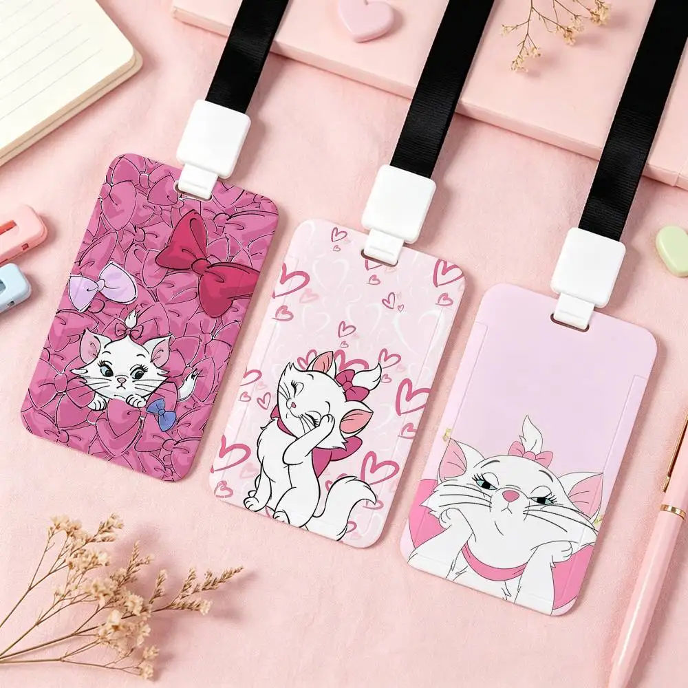 Cute T-The AristoCats-S NFC Contactless Sliding Card Sleeve For Student Cards, Bus Cards, ID Cards, And Work Permits