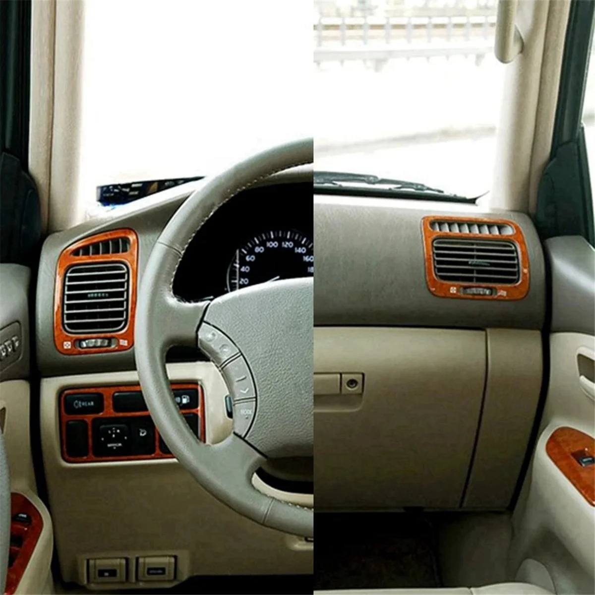 Car Interior A/C Air Vent Penal Insect Replacement for Toyota Land Cruiser 100 Ujz100 FJ100 LC100 Accessories_X01A