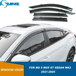 Side Window Visor For MG 5 MG5 GT Sedan MK2 2021 2022 2023 2024 2025 Car Window Wind Deflectors Vent Visors Sun Wind Rain Shield