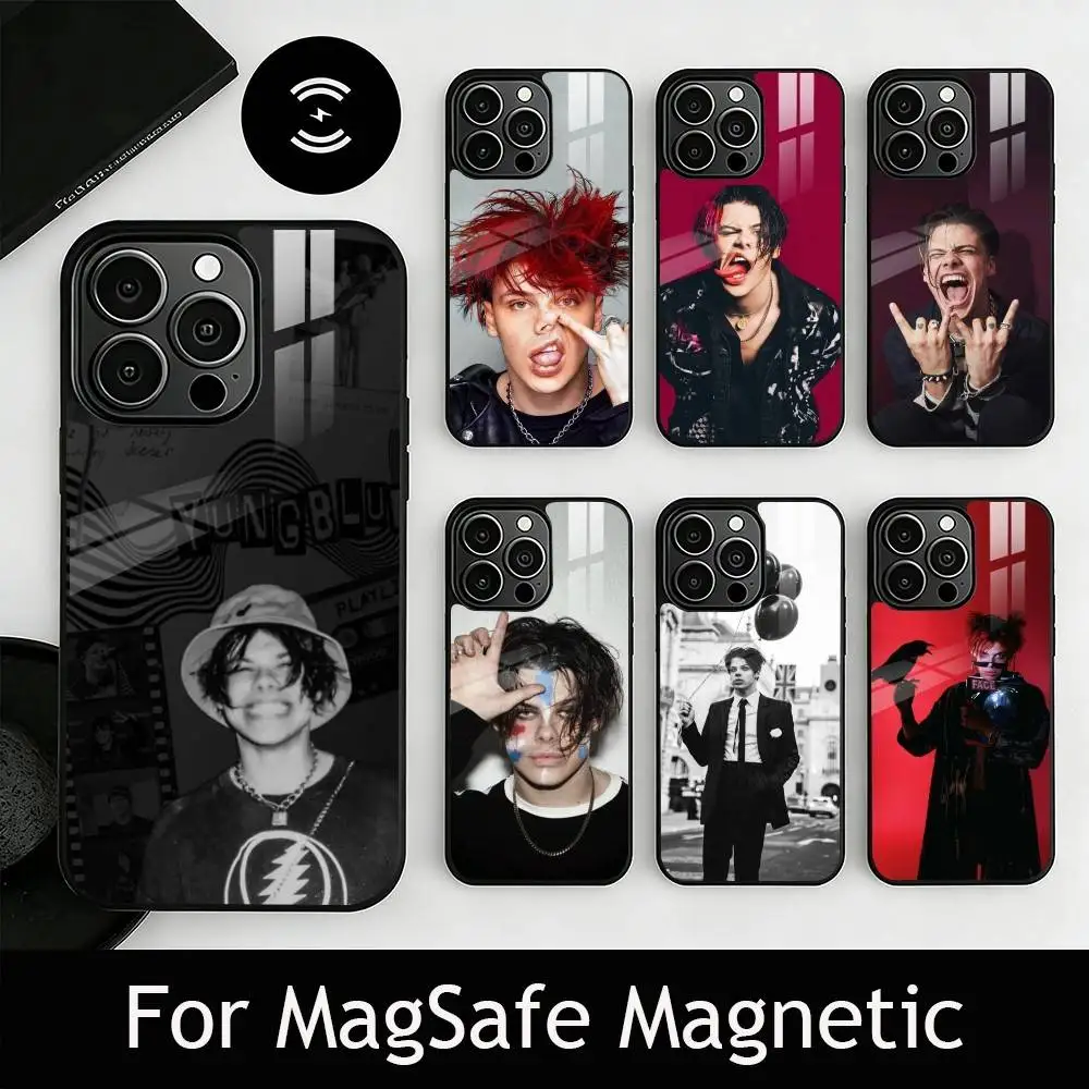 

S-Singer Y-Yungblud Phone Case For iPhone17,16,15,14,13,12,11 Plus,Pro Magnetic For Magsafe Wireless Charging