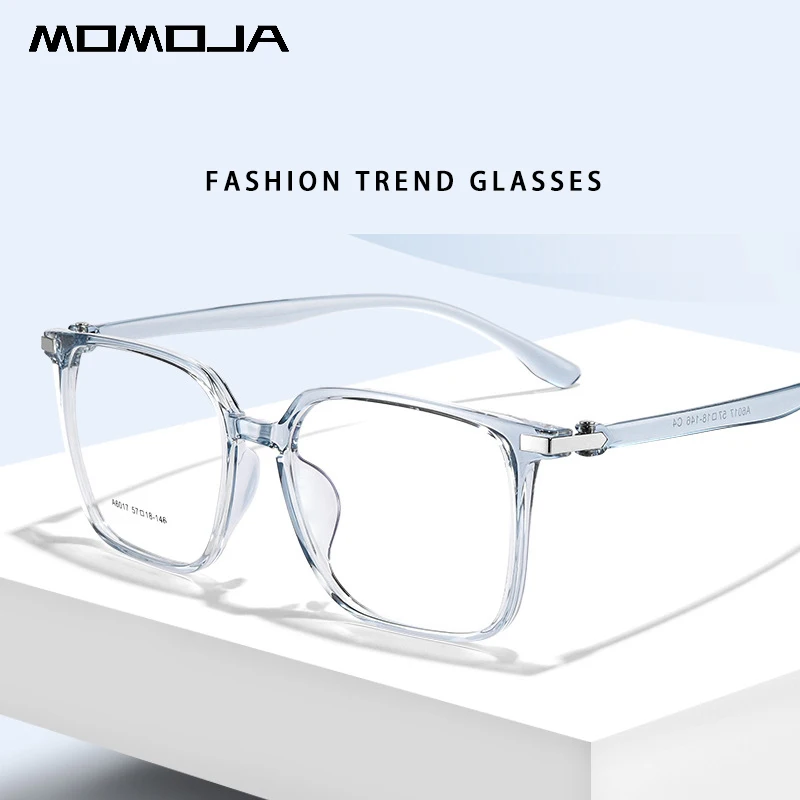 MOMOJA New Retro Fashion Spectacle Ultra Light TR90 Square Optical Prescription Glasses Frame Man Woman Eyeglasses A6017