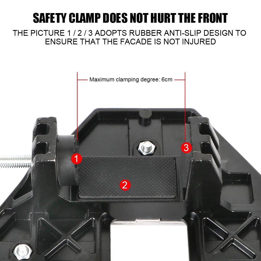 Woodworking Hidden Gate Slotting Hinge Hole Opener With Spanner Positioning Slotter Lock Guide Plate Locator Wood Door