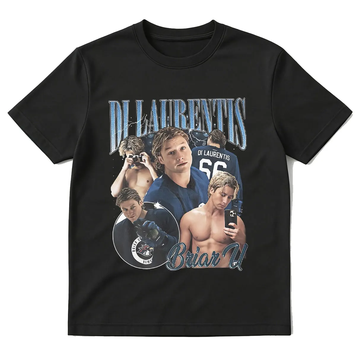 Off Campus TV-Serien-T-Shirts Di Laurentis Briar University Hockey T-Shirt Herren Damen Kleidung Baumwolle Kurzarm-T-Shirts