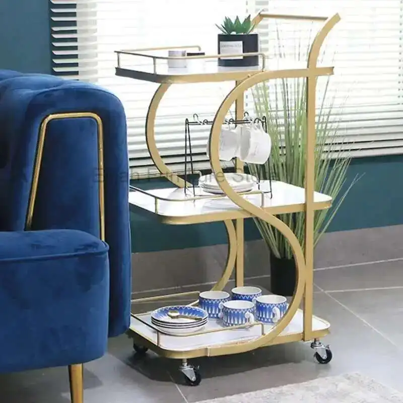 

Food Serving Trolley Beauty Hairdressing Cart Beauty Salon Storage Rack Skin Management Mobile Nail Tool Cart Salon Furniture