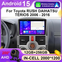 Carplay Android Car Radio For Toyota Rush DAIHATSU TERIOS Multimedia Player GPS Navigation 5G Wifi Bluetooth TS10 Touch Display