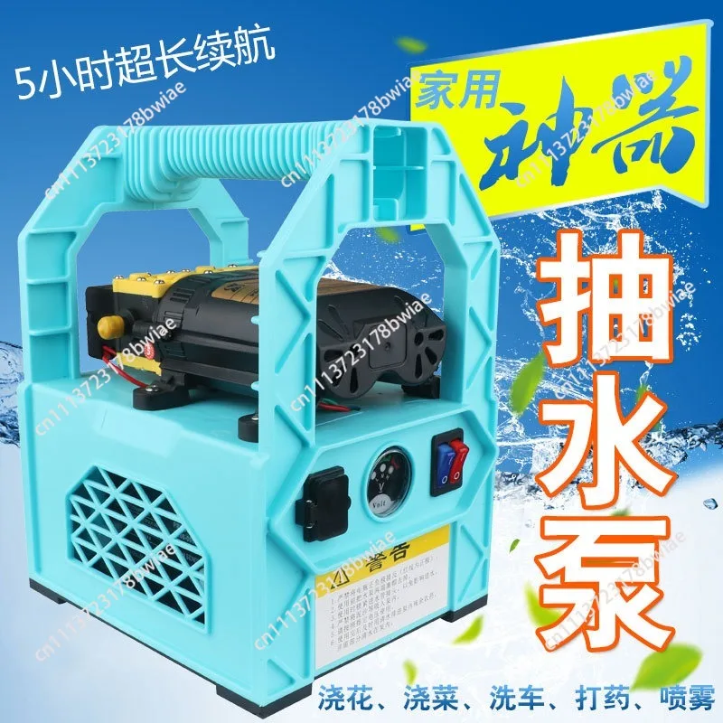 Portable Rechargeable Dual Pump Sprayer Garden Car Wash Irrigation Agricultural Water Pump Tool