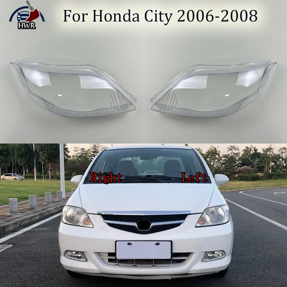 

Headlight Cover Transparent Lampshade Lamp Case Headlamp Shell Plexiglass Replace Original Lens For Honda City 2006 2007 2008