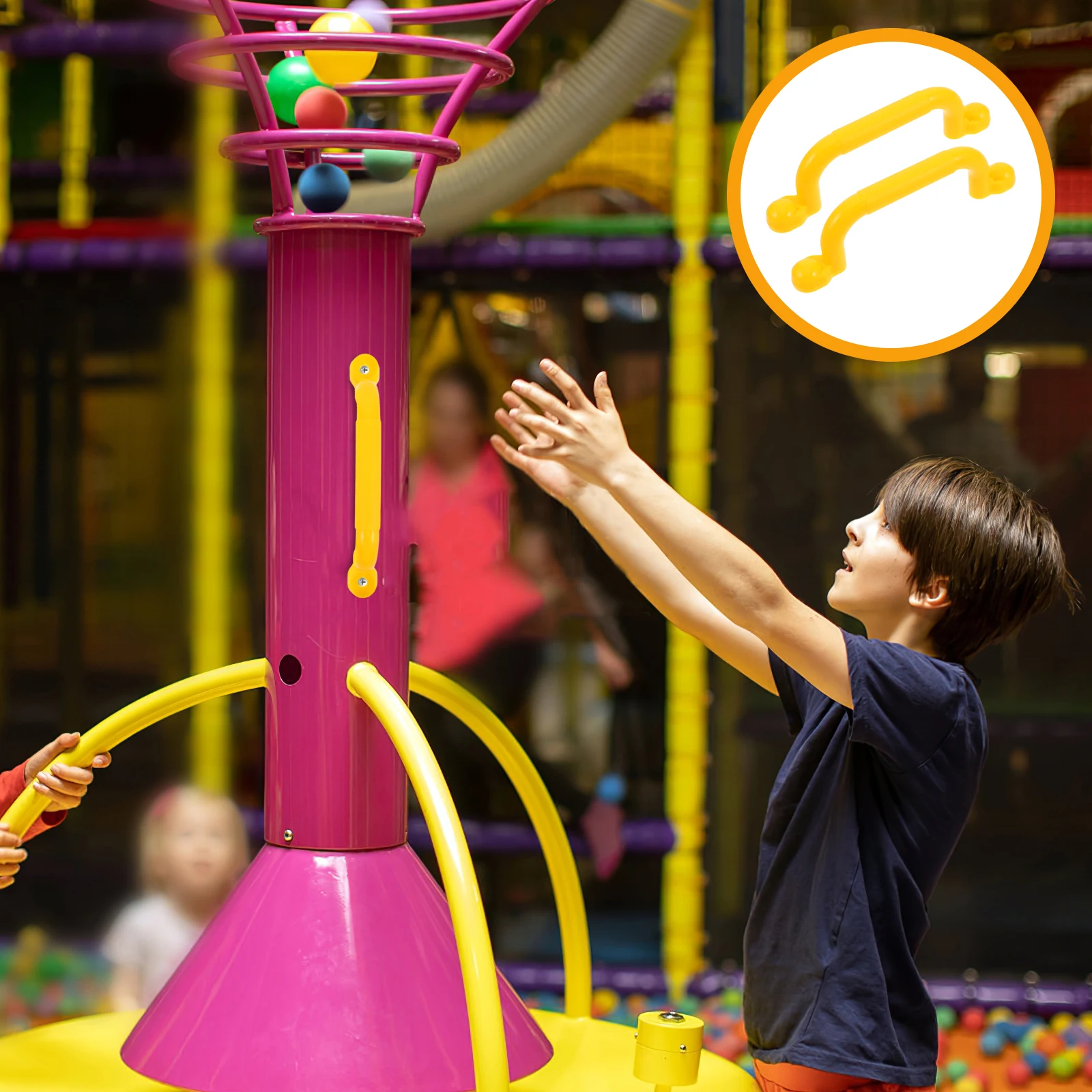 

2 шт. пластиковые защитные ручки для детской площадки, большие детские аксессуары для уличного игрового домика, детского сада, парков