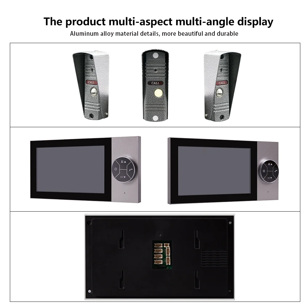 Sistema di monitoraggio videocitofono residenziale privato per appartamento con campanello video citofono intelligente HD da 7 pollici