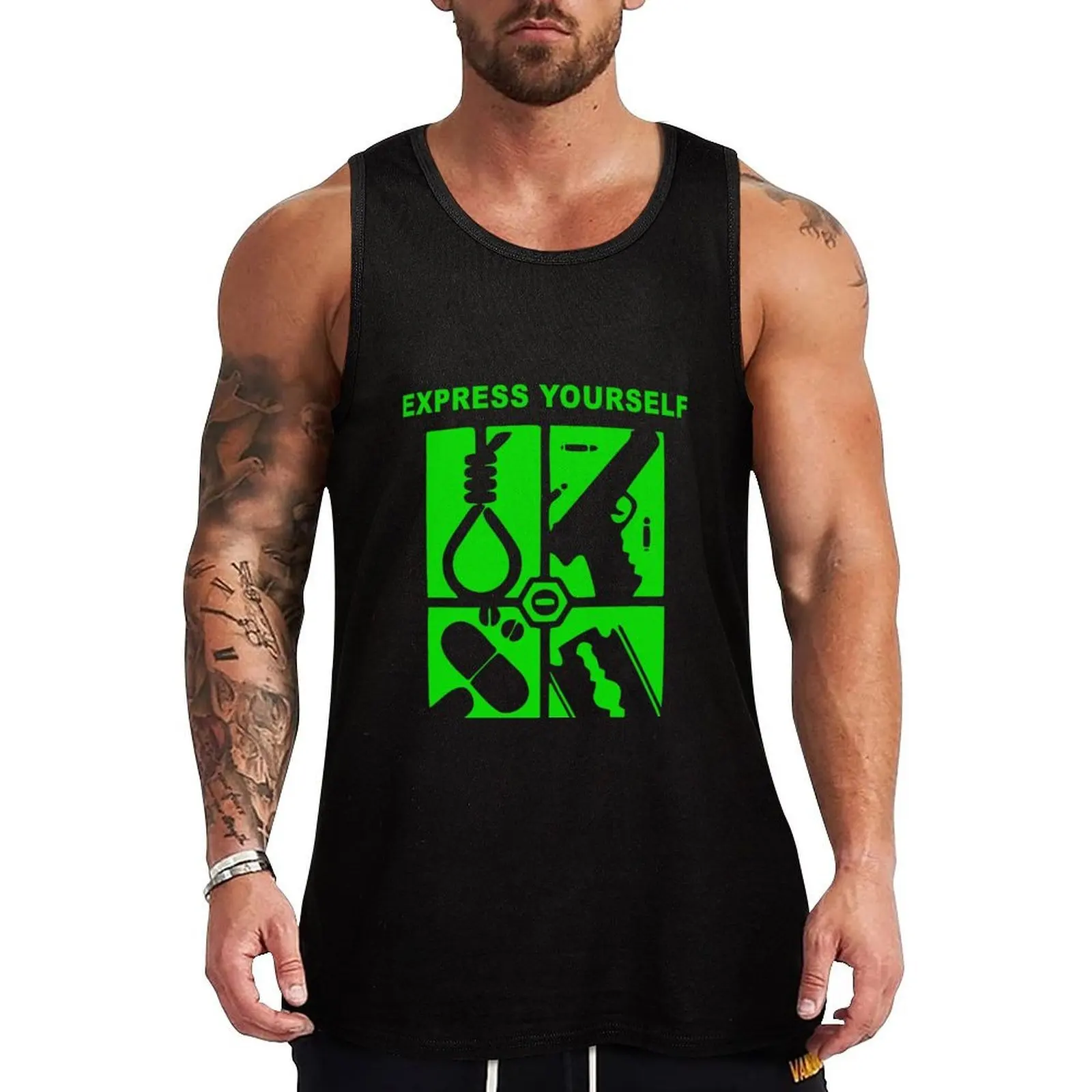 

Art -Type o negative Tank Top Moisture Wicking Tank Top Anti Sweat Workout Shirt