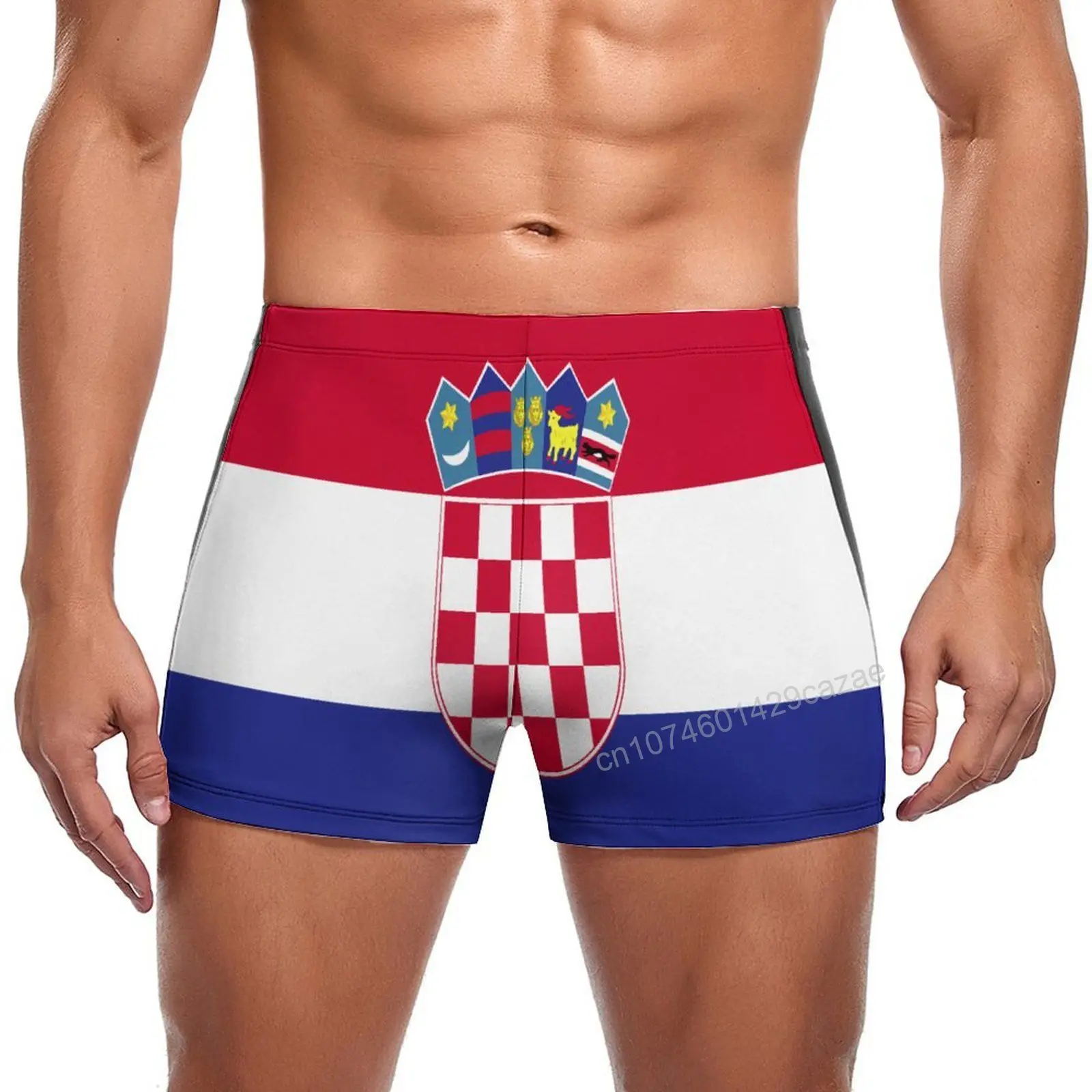 Swimming Trunks Croatia Flag Quick Dry Shorts For Men Swim Beach Short Summer Gift