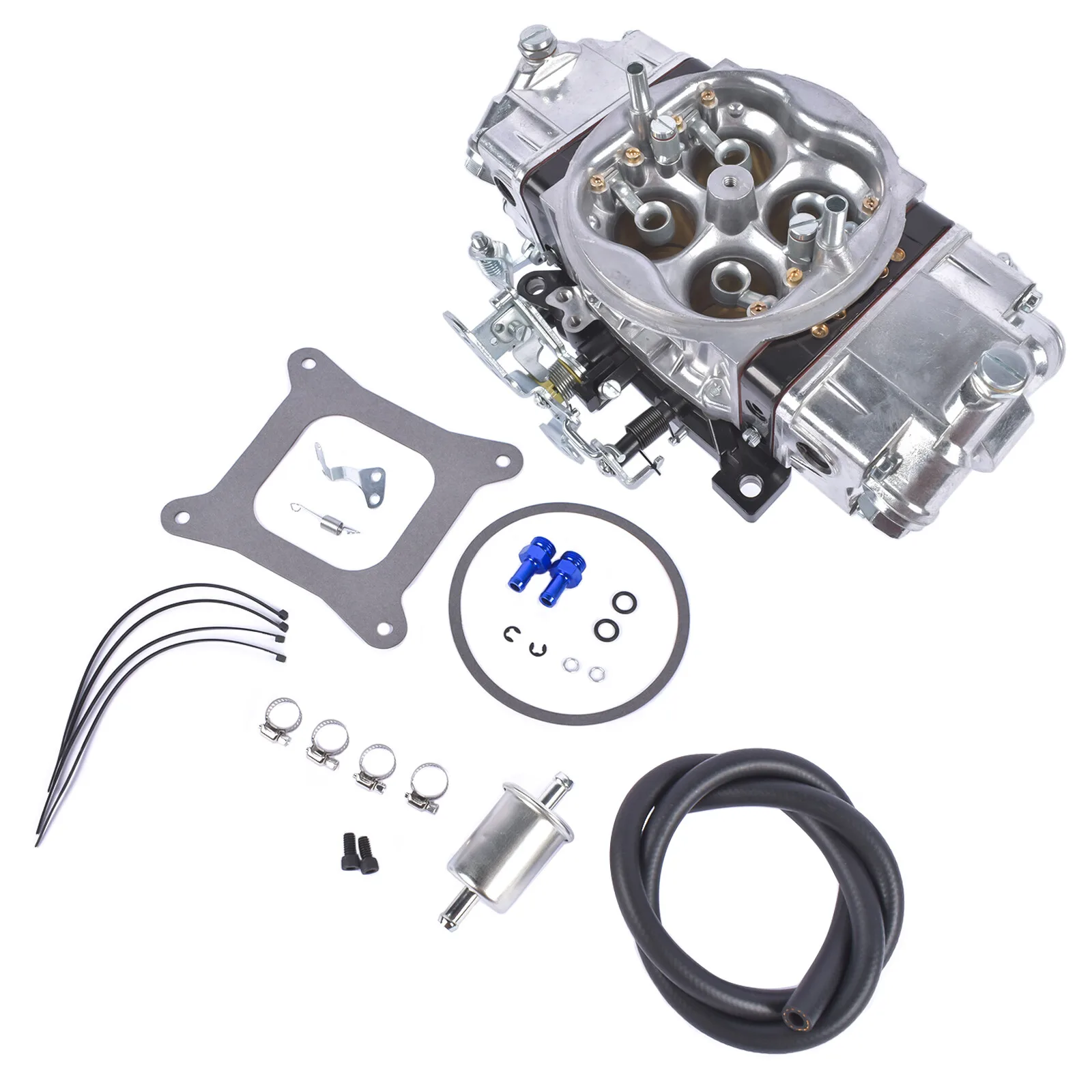AP02 750 CFM Billet Aluminum 4 Barrel Double Pumper Race Carburetor BR-67200 Gasoline