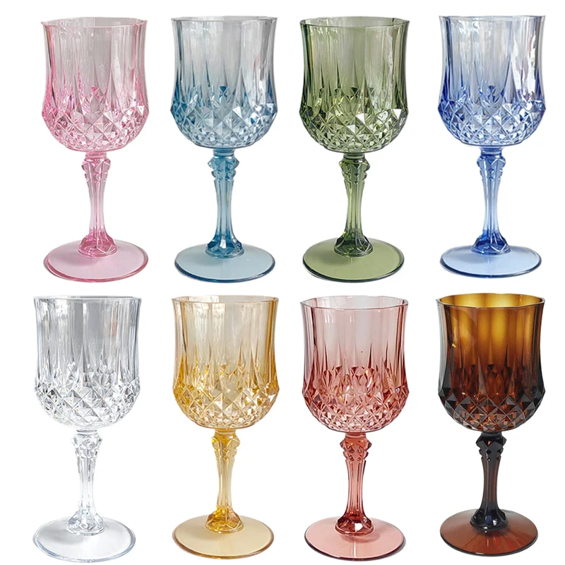 Plastic Champagne Flutes Acrylic Champagne Glasses Wine Cups Wedding Toasting Glasses For Birthday Wedding