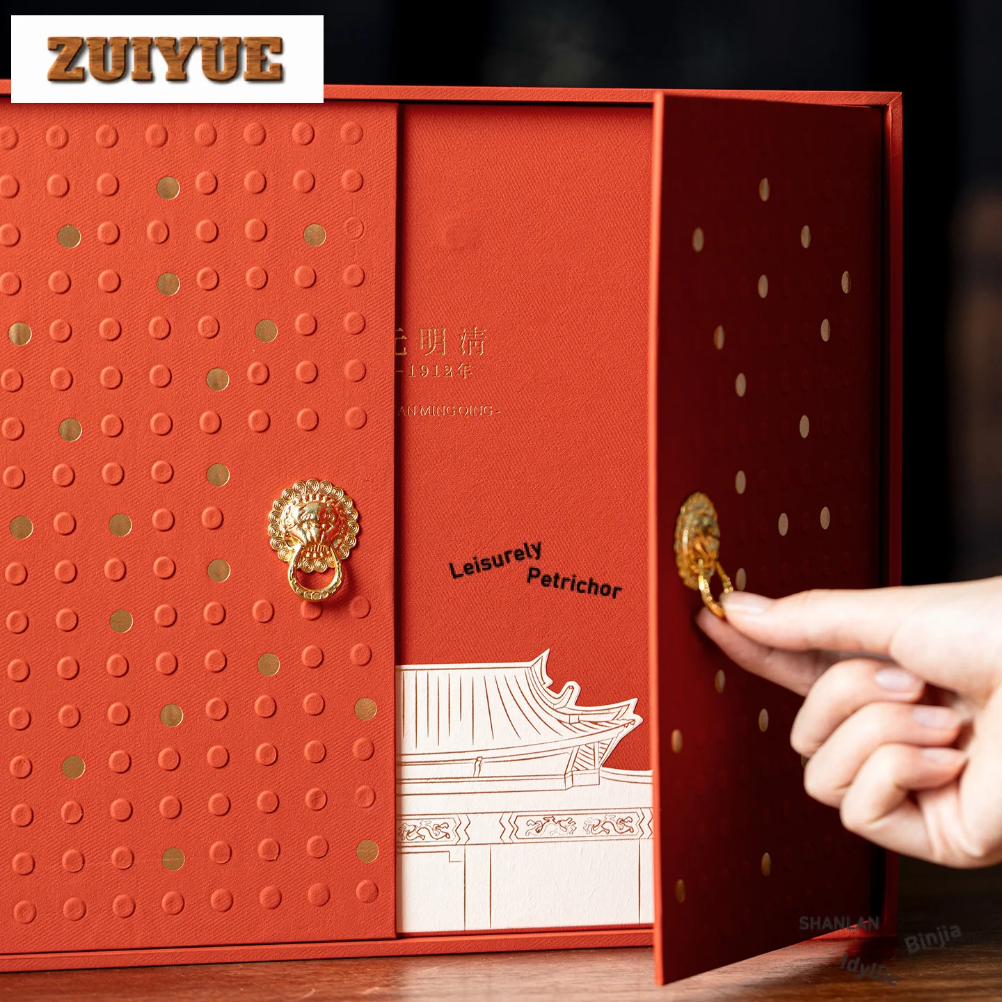 5 قطعة/مجموعة رسمت باليد باو شيانغ الزهور الأحمر فنجان الشاي الرجعية وعاء الشاي القدح الشاي تذوق كوب شخصي Jianzhan ماستر أكواب Teaset 80 مللي