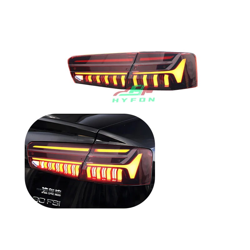 Dla A6 C7 C7pa 2012-2018 Upgrade C8 Style Full LED Rear Tail Lights Reverse Lights Streaming Turn Signal Plug & Play