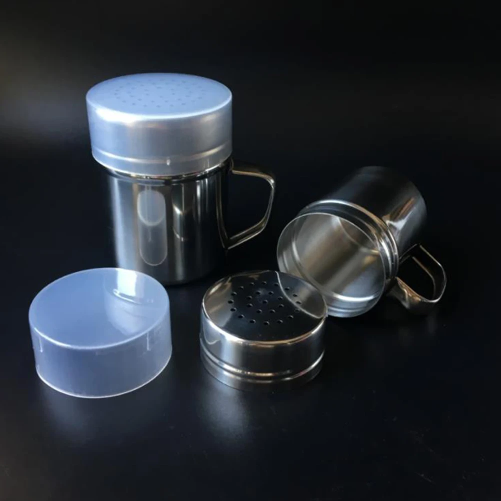 

2Pcs StainlessSteel SeasoningJars CondimentContainers SpiceBottles SaltStorage Pots H 304Material KitchenOrganizer Reusable