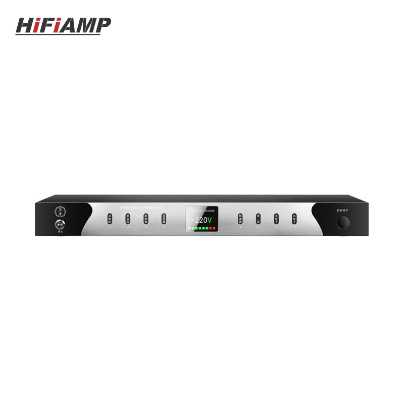 HiFiAMP UOTANG MX105 8-Outlet Power Sequencer Filter 220V Professional Power Sequence Controller Socket