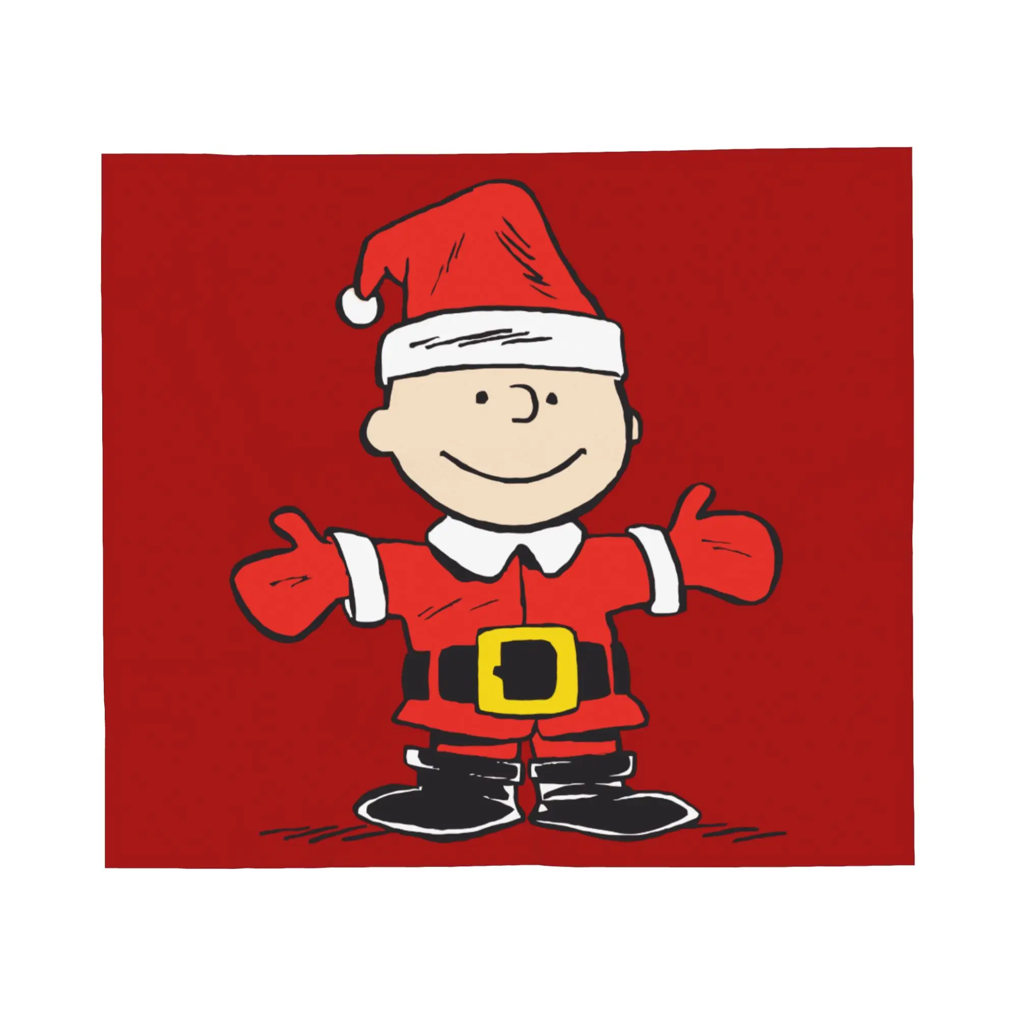 سنوبي الفول السوداني عيد الميلاد تشارلي براون البطانيات الفانيلا الخريف/الشتاء متعددة الوظائف لينة رمي بطانية للسرير سيارة المفارش #2