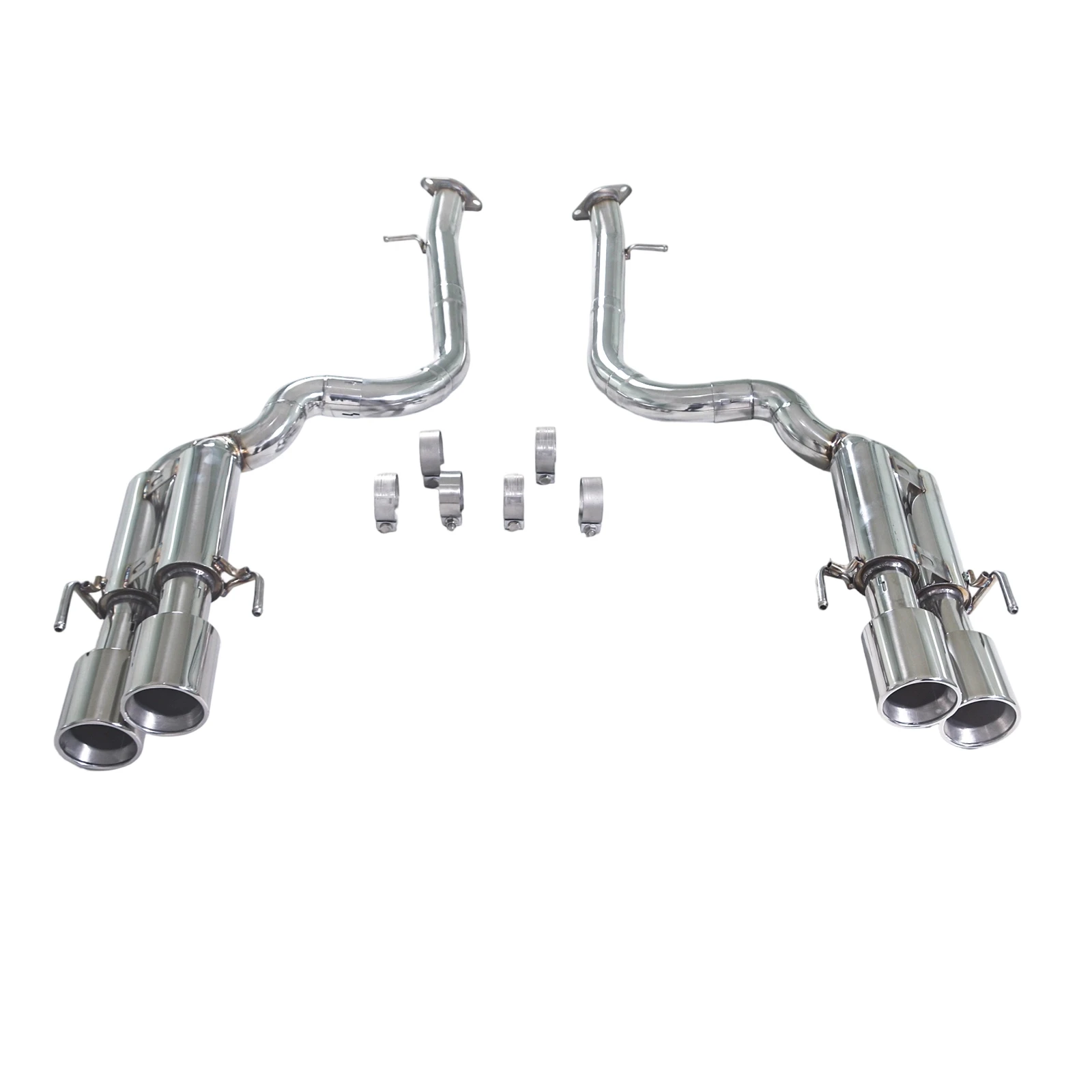 For  2019 Lexus  5.0L with Stainless Steel Modified Rear Exhaust Featuring Four Resonators and a Quad-exit Setup